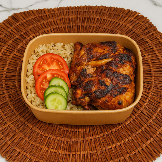 GRILLED CHICKEN & GARLIC RICE